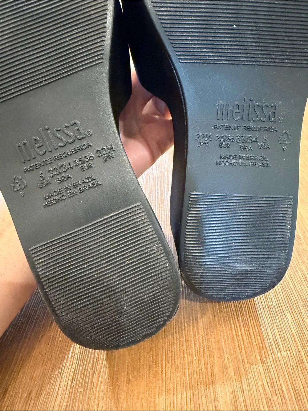 Melissa Black Platform Wedge Slide Sandals